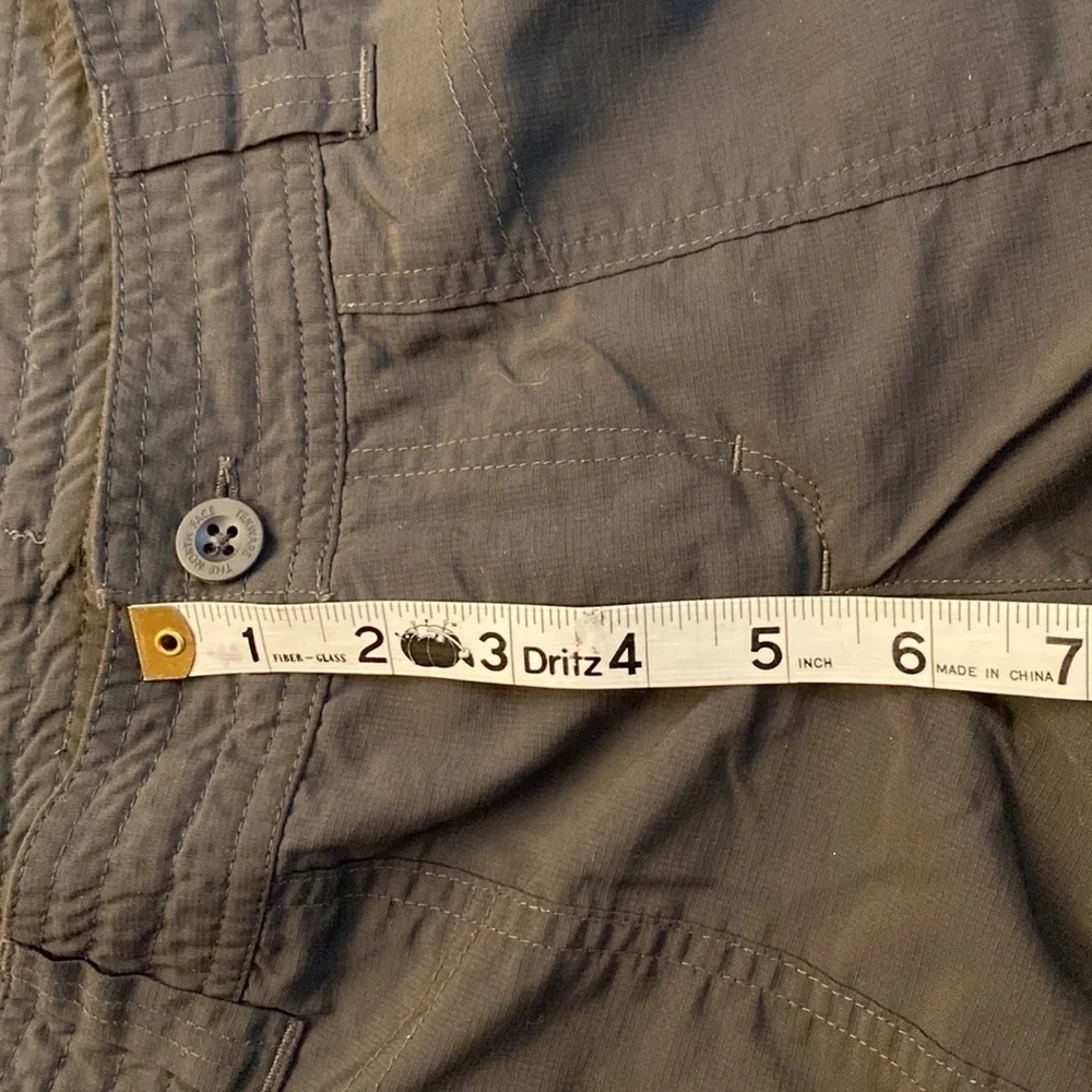 The North Face Capri pants black 6 drawstring button zipper outdoor Gorpcore - Picture 7 of 11
